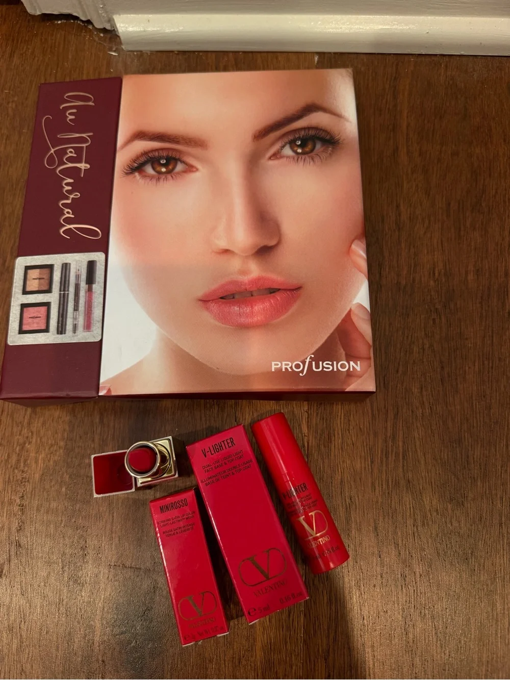 Profusion Cosmetics and two Valentino products